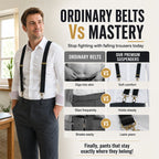 🧵👖🌀Universal X-Shaped High-Elastic Suspenders – Stretchy & Breathable, No More Sagging Pants, Perfect for Work, Leisure, or Active Days 🏃‍♂️💨
