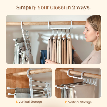 🔥Buy More Save More🔥Household Multifunctional Telescopic Folding Multi-layer Pants Storage Rack