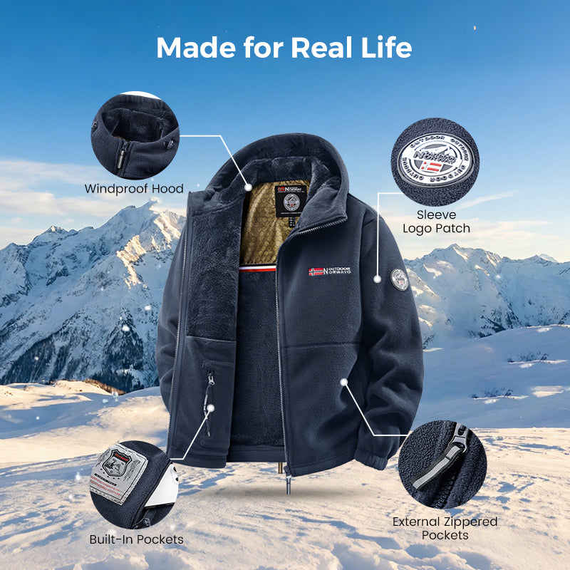 🔥Upgraded Unisex Hooded Casual Graphene Heated Insulated Jacket (with Internal Pockets)