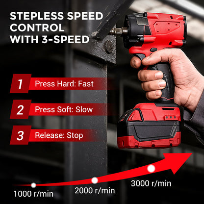 Powerful Electric Wrench with Long-Lasting Battery