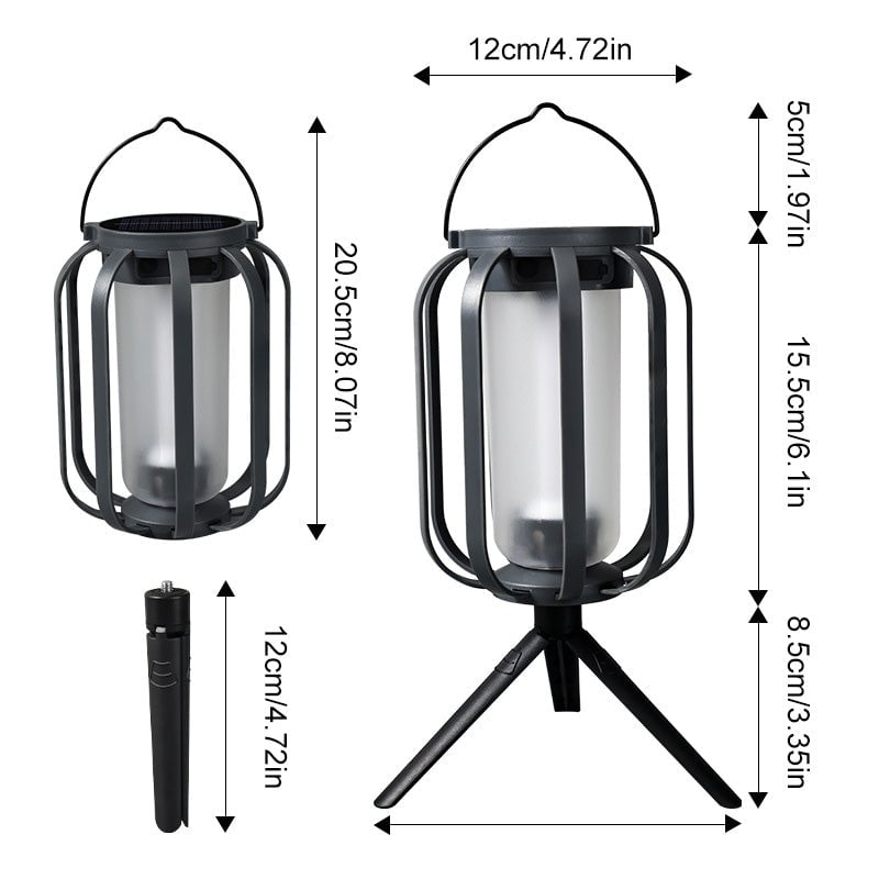 🌞Summer Sale 🔥Solar Lantern Outdoor Light with 4 Modes