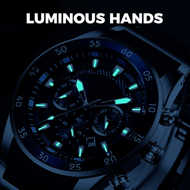 🎁Men's Waterproof Multifunctional Quartz Watch