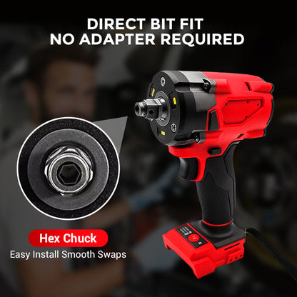 Powerful Electric Wrench with Long-Lasting Battery