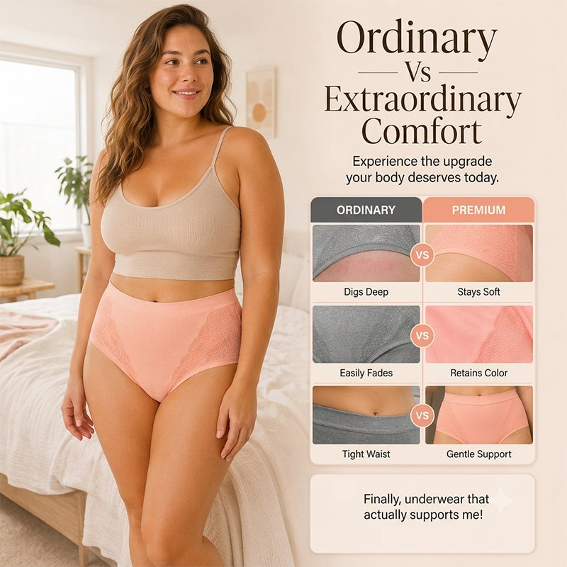 🌸Plus Size High Waist Leak Proof Cotton Panties