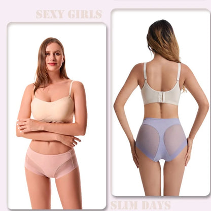 Pay 1 Get 4(4packs) High Waist Ice Silk Seamless Shaping Briefs--Last Day 49% OFF