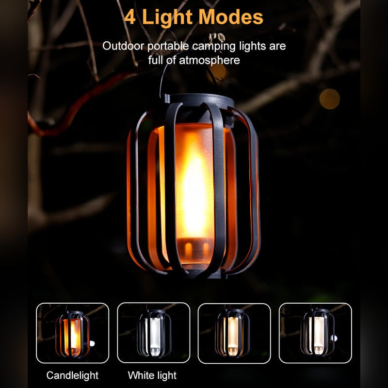 🌞Summer Sale 🔥Solar Lantern Outdoor Light with 4 Modes