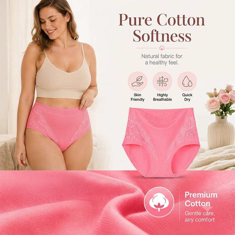 🌸Plus Size High Waist Leak Proof Cotton Panties