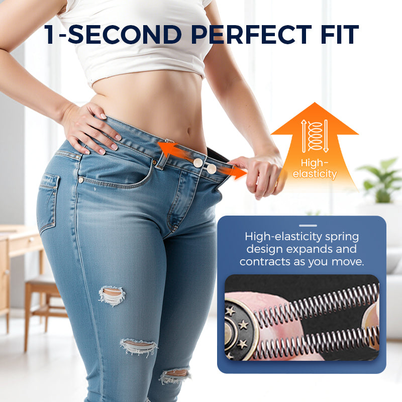 👖👖Spring-Loaded Metal Waist Extender Button for Jeans