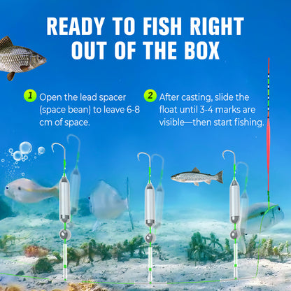 🔥3 Hooks Anti Drift Bottom Fishing Rig