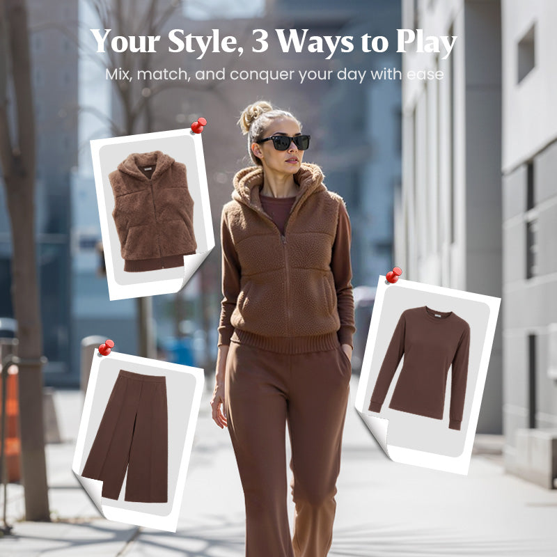 Your New Go-To Winter Outfit – 3-Piece Warm Knit Lounge Set That Keeps You Cozy, Chic & Confident All Day ❄️