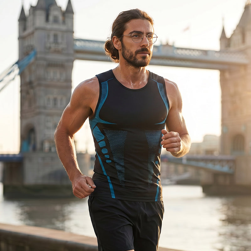 Ionic Shaping Vest – Cooling compression, smooths belly & love handles. Invisible under shirts. Feel confident again! 💪✨