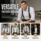 🧵👖🌀Universal X-Shaped High-Elastic Suspenders – Stretchy & Breathable, No More Sagging Pants, Perfect for Work, Leisure, or Active Days 🏃‍♂️💨