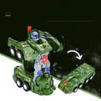 [Best Gift For Kid] Electric Universal Deformation Police Toy Car