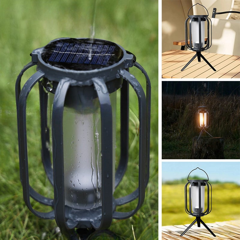 🌞Summer Sale 🔥Solar Lantern Outdoor Light with 4 Modes