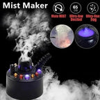 12-LED Ultrasonic Mist Maker Fogger – Creates cool mist & colourful light – Perfect for humidifiers, fountains or Halloween decor – runs quietly in water 💧✨