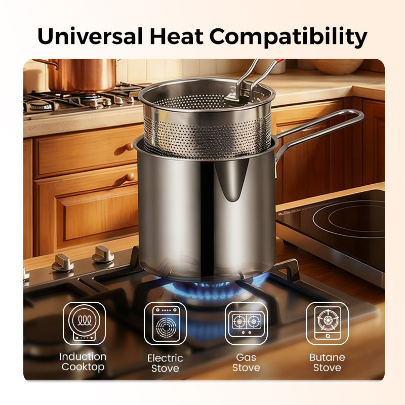 🎁304 Stainless Steel Multifuntional Fryer