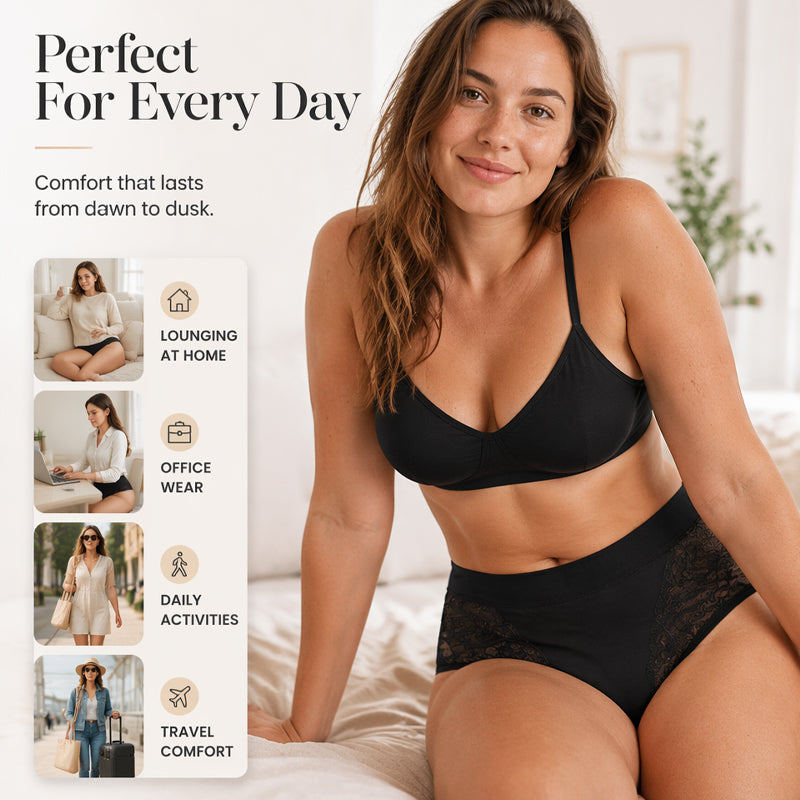 🌸Plus Size High Waist Leak Proof Cotton Panties