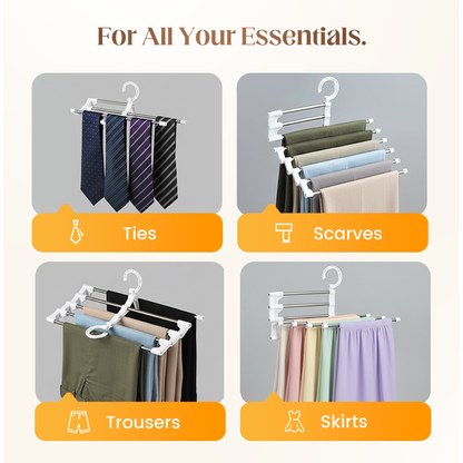 🔥Buy More Save More🔥Household Multifunctional Telescopic Folding Multi-layer Pants Storage Rack