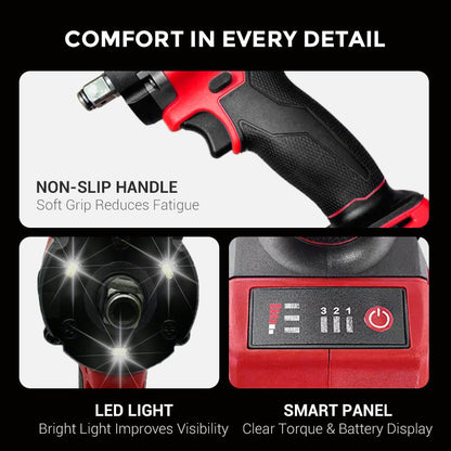 Powerful Electric Wrench with Long-Lasting Battery