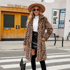✨Autumn's Best-Selling Sets 💖Women's Leopard Print Mid-Length Jacket and Leather Leggings