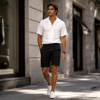 Men's Cargo Shorts – Elastic Waist, Multi-Pocket, Durable 🍁