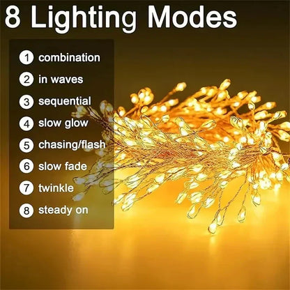 🎄🎁Copper Wire Firecracker Light String
