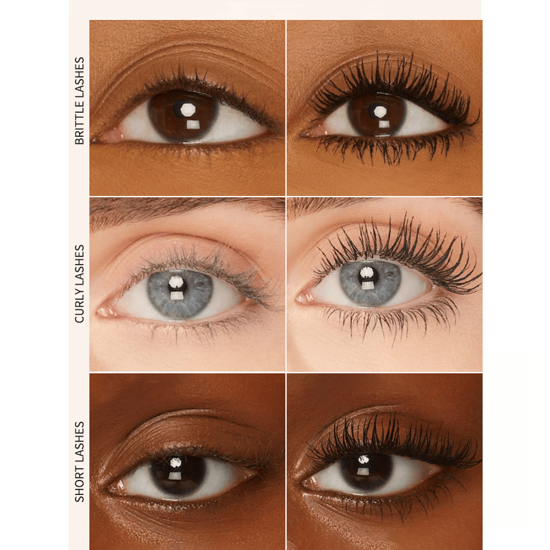 👁️✨ All-Day Beautiful Lashes, Smudge-Proof! Waterproof Fiber Mascara for Natural Volume. 💖💃
