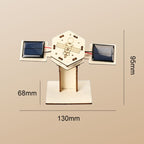 🚀DIY Solar-Powered Wooden Satellite Model Science Kit🌍