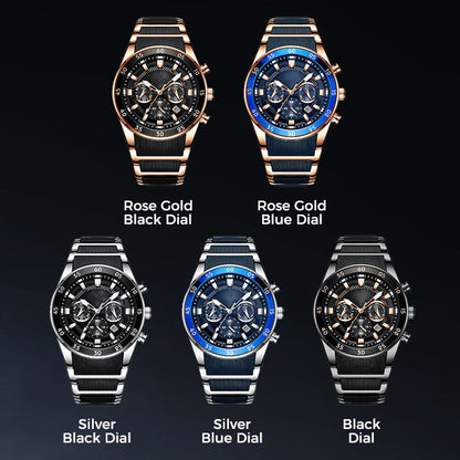🎁Men's Waterproof Multifunctional Quartz Watch