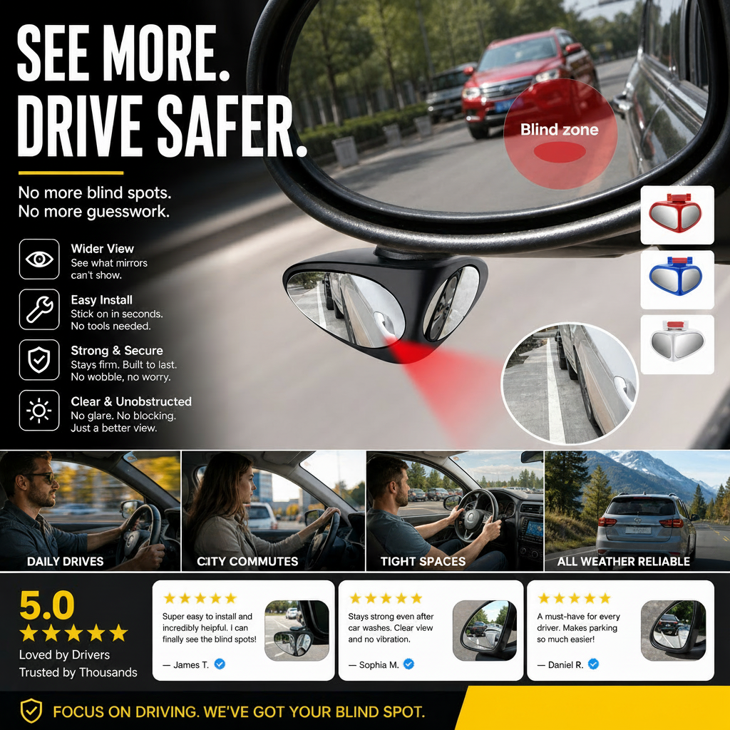 👀🚗HD Waterproof Dual-Sided Parking Mirror