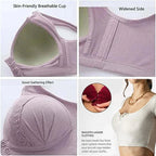 Front Button Breathable Skin-Friendly Cotton Bra