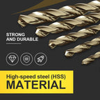 🔥High-efficiency tool favored by veteran craftsmen!Factory Outlet-99pcs Titanium Coated Drill Bit Set