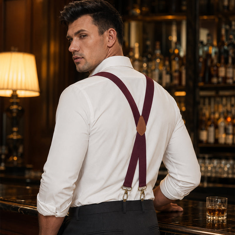 🧵👖🌀Universal X-Shaped High-Elastic Suspenders – Stretchy & Breathable, No More Sagging Pants, Perfect for Work, Leisure, or Active Days 🏃‍♂️💨