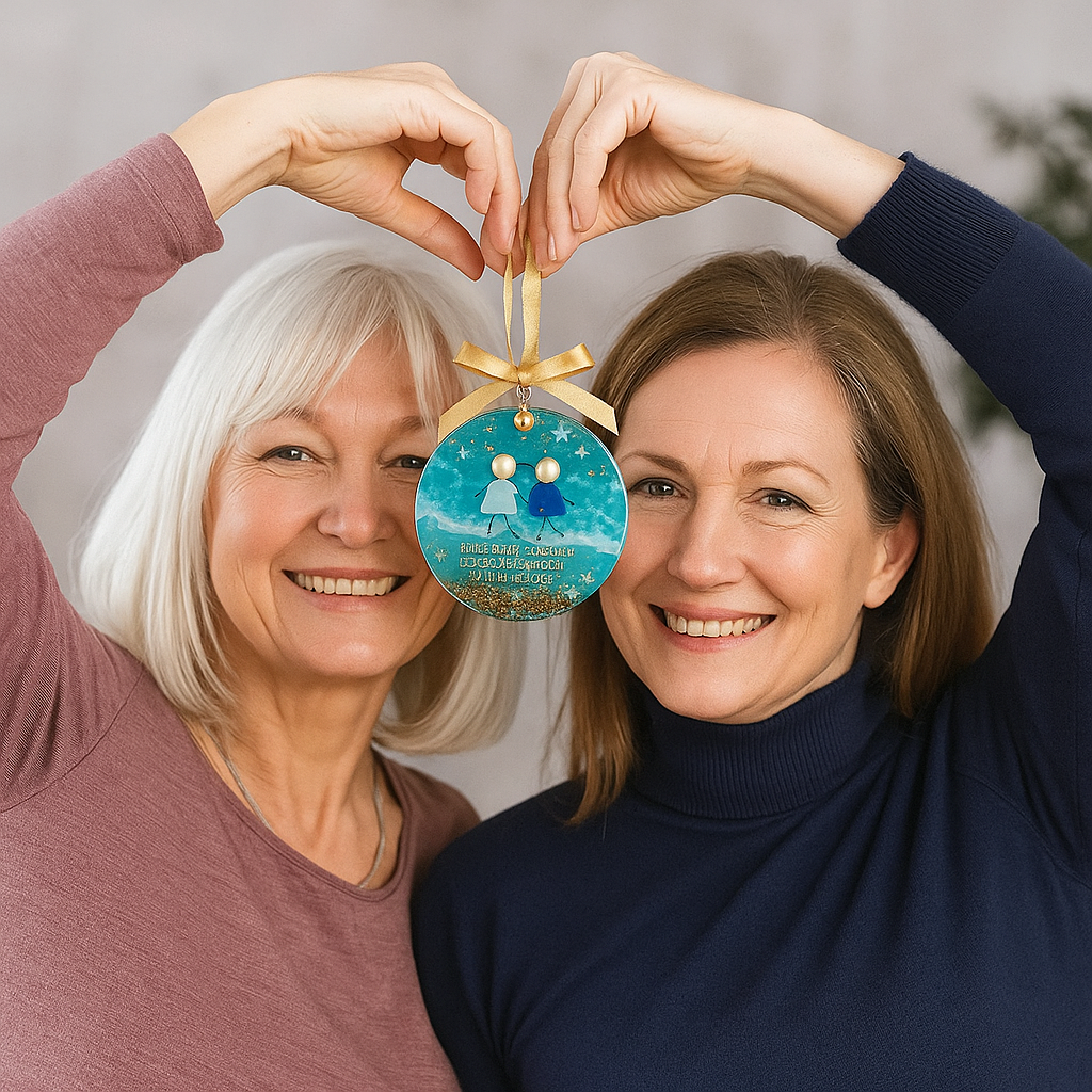 🌊🎁Friendship Sea Glass Christmas Ornament🎄