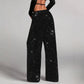 👖✨Women's Sequin Sparkle Wide Leg Pants with Elastic Waistband✨
