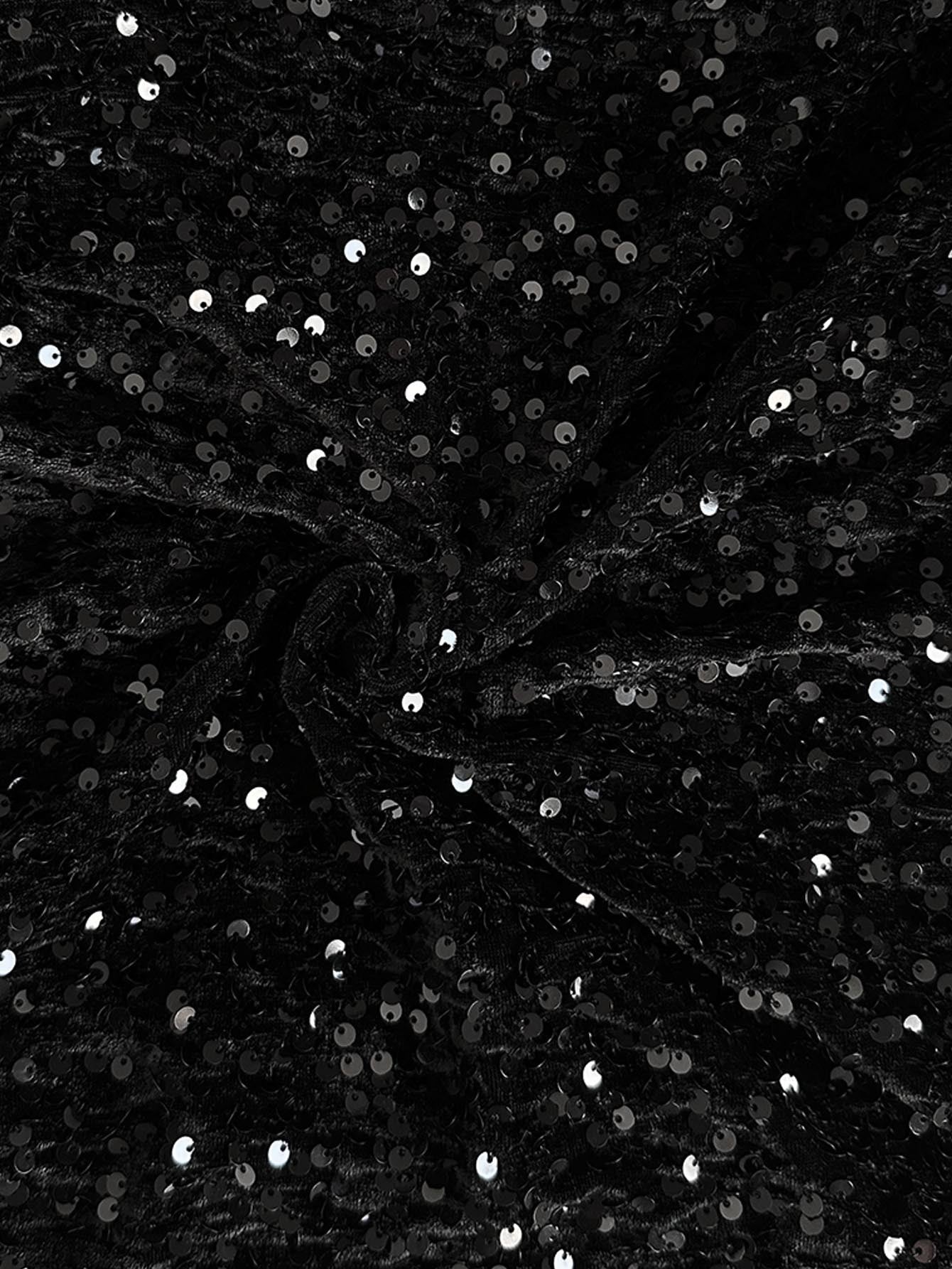 👖✨Women's Sequin Sparkle Wide Leg Pants with Elastic Waistband✨