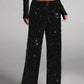 👖✨Women's Sequin Sparkle Wide Leg Pants with Elastic Waistband✨