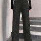 👖✨Women's Sequin Sparkle Wide Leg Pants with Elastic Waistband✨