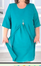 🔥2024 HOT SALE💃 Elegant Loose Casual High-waisted Dress