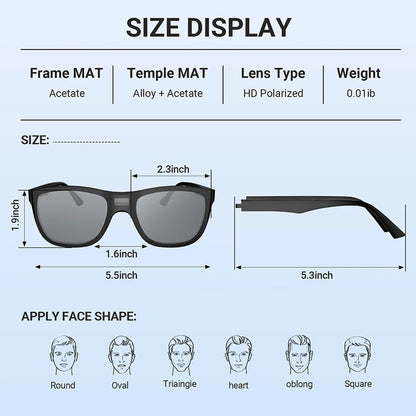 🕶️Smart Photochromic Polarized Sunglasses