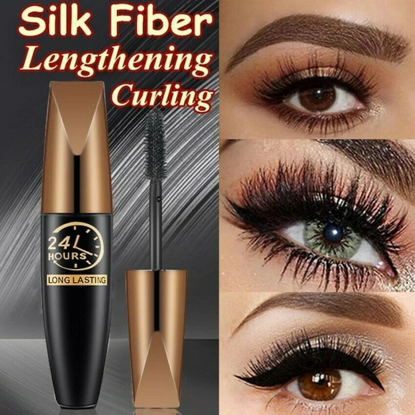 😍Best Gift-4D Waterproof Silk Fibre Thick Lengthening Mascara