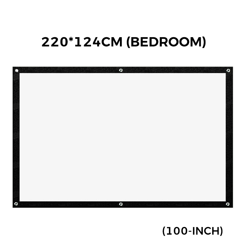 📺  High Definition Projection Screen - 120-inch Diagonal with Matte White Surface for Crystal Clear Home Cinema Experience 🎬🌟