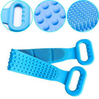🧼Silicone Back Scrubber for Bath, Double-Sided Body Exfoliating Bath Brush with Soft Silicone Bristles