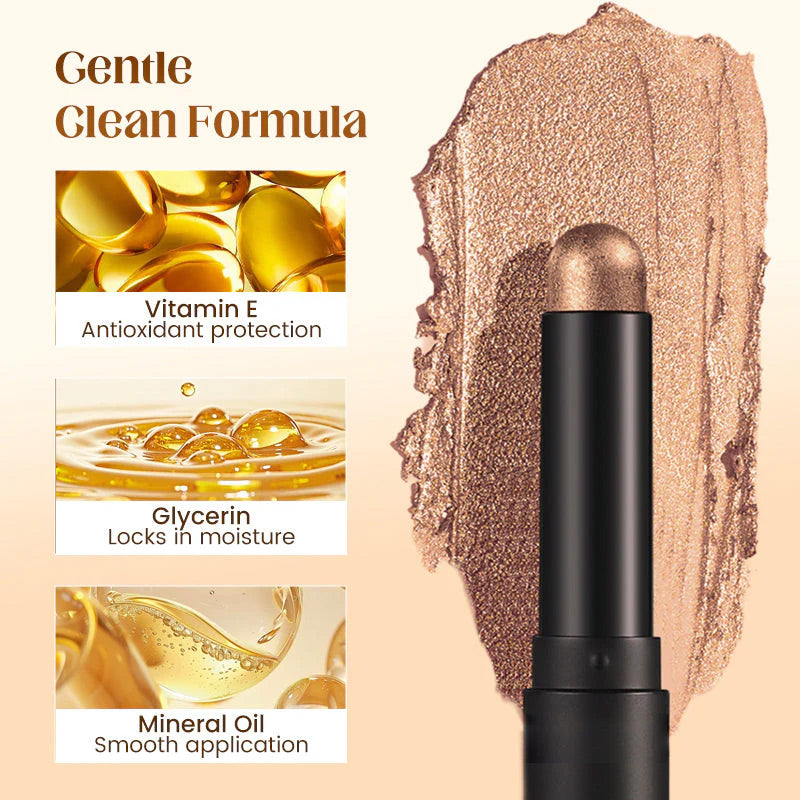 🎄50K+ SOLD! 🎁✨8 Colors Glitter Eyeshadow Stick Waterproof & Long-Wearing & Multi-Use