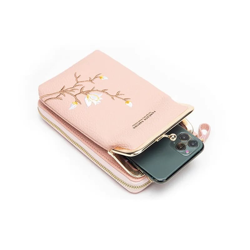 🔥Women Sling Cross-Body Wallet with Mobile Cell Phone Holder