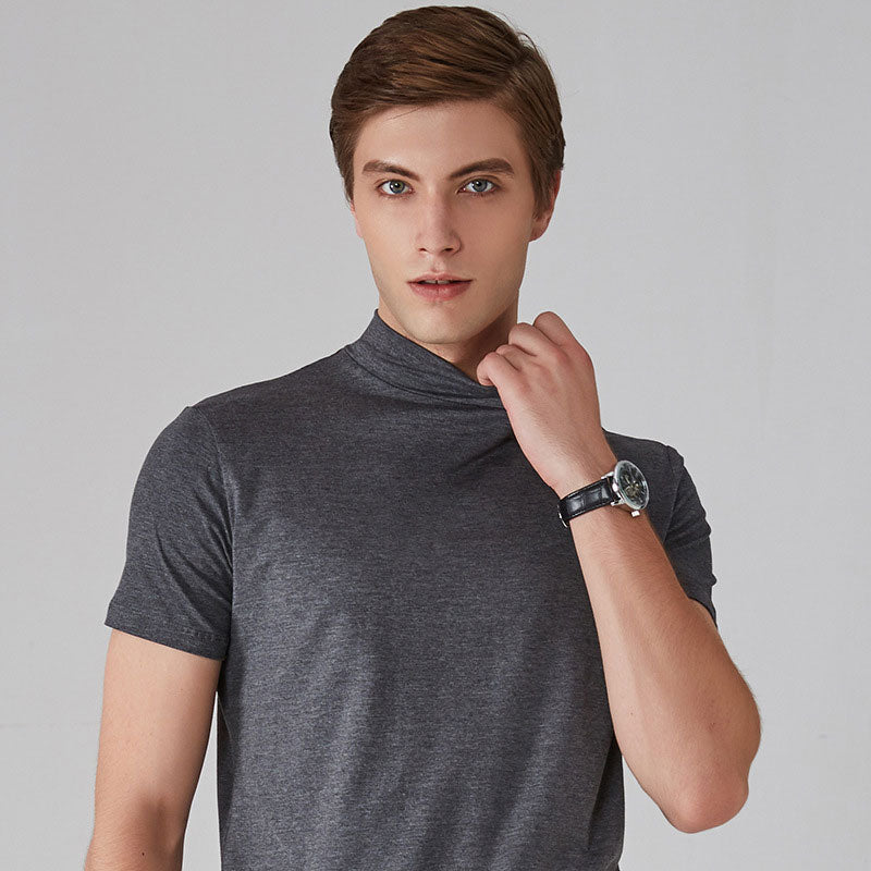 🔥All Colors 💖 Men's High Neck Slim Fit T-shirt