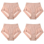 Pay 1 Get 4(4packs) High Waist Ice Silk Seamless Shaping Briefs--Last Day 49% OFF