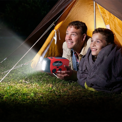 Multifunctional Portable Solar Emergency Radio – Power Bank, Hand Crank & Weather Alert for Outdoor & Crisis Preparedness