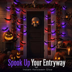 🦇 Halloween Decoration: 3D LED Bat-Shaped Wall Light