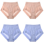 Pay 1 Get 4(4packs) High Waist Ice Silk Seamless Shaping Briefs--Last Day 49% OFF